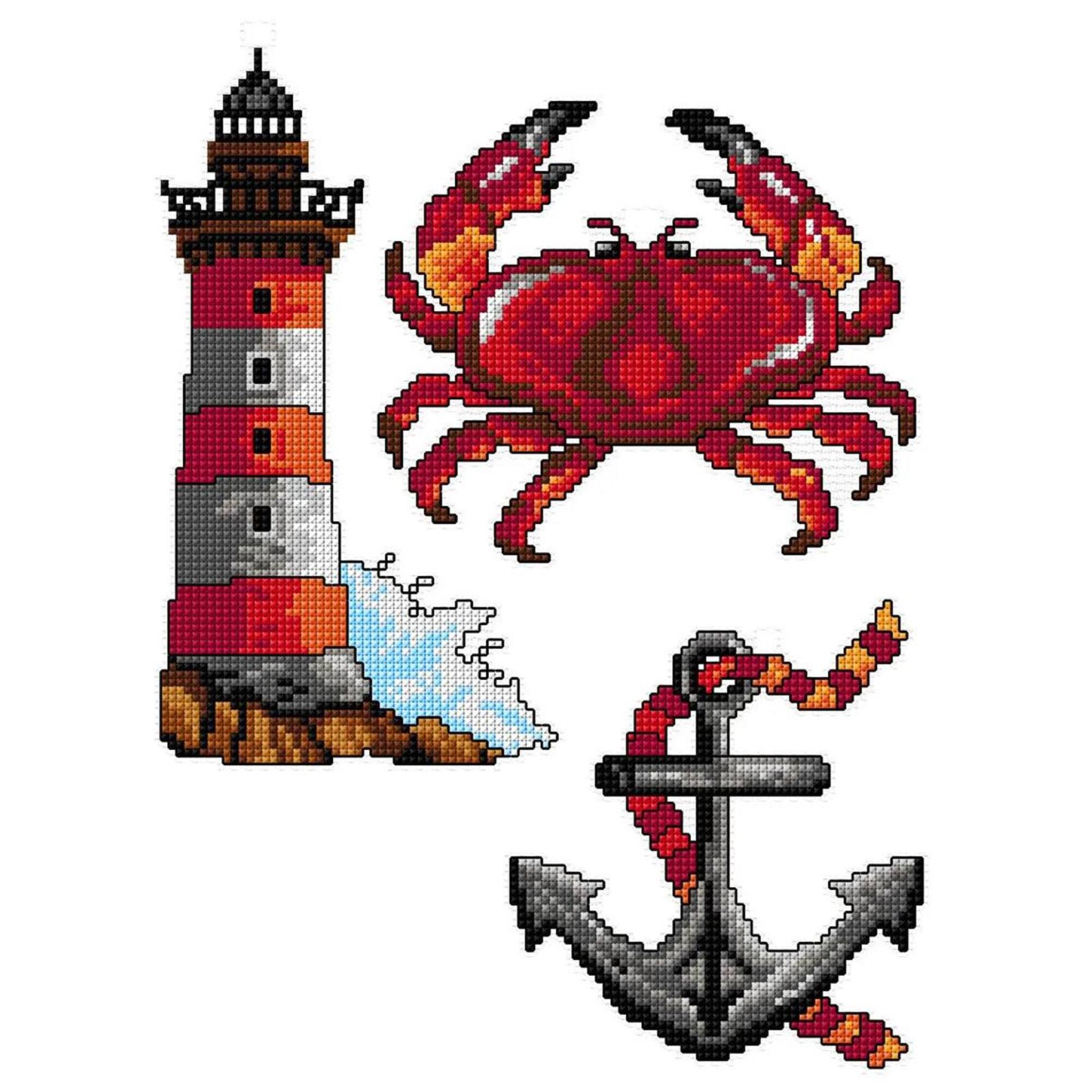 Crafting Spark Marine Life Counted Cross Stitch Kit